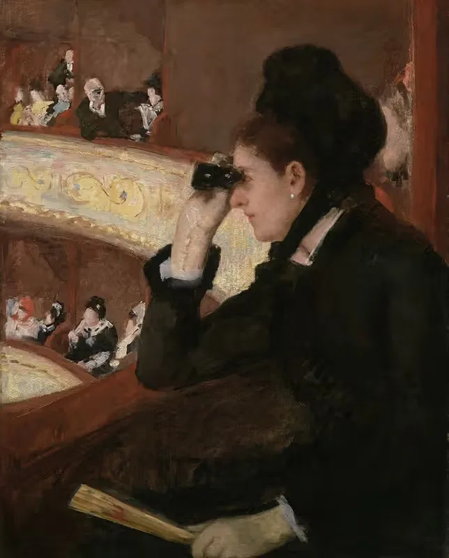 In The Loge by Mary Cassatt, 1878 — digital art print download
