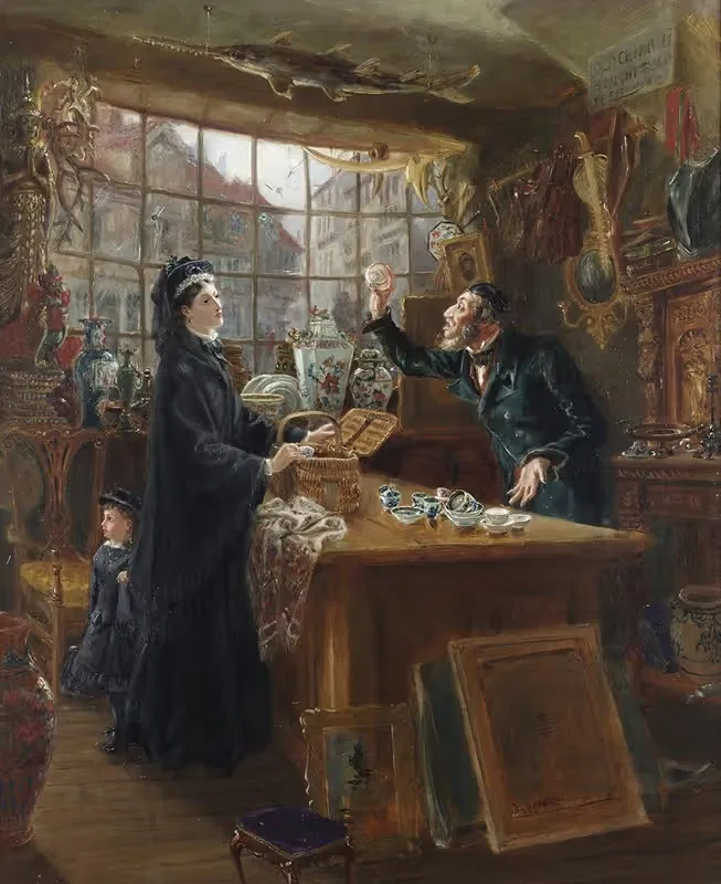 Старый китайский магазин by Ральф Хедли, 1877 — digital art print download