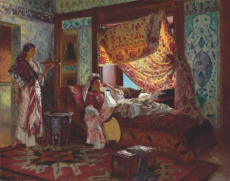 Чаепитие в гареме by Рудольф Эрнст — digital art print download