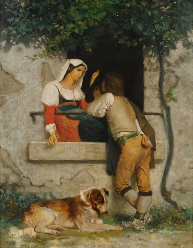 Italian Lovers by William Bouguereau — digital art print download