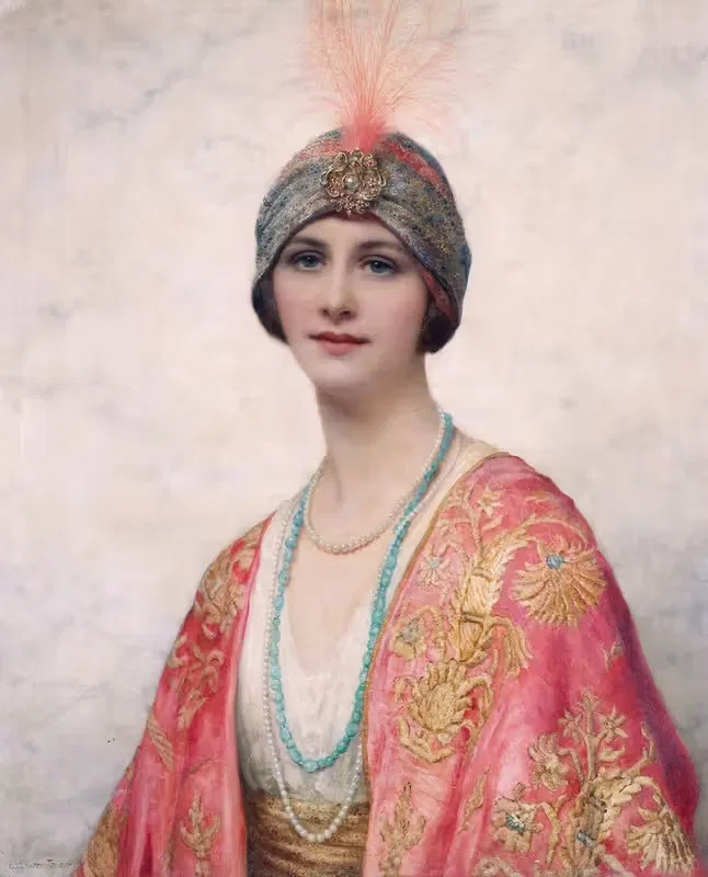A Beauty In Eastern Costume — William Clarke Wontner