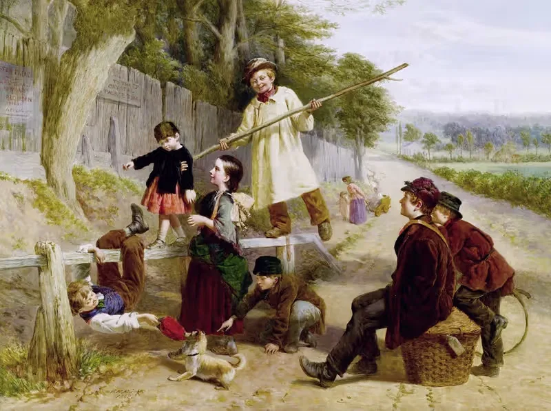 Соперники Блондина by Уильям Генри Найт, 1862 — digital art print download