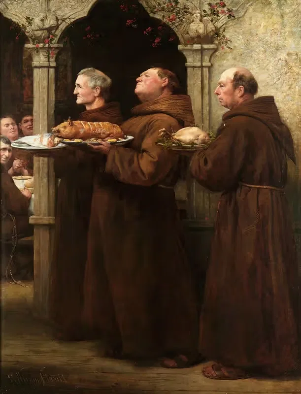 The Prior's Feast by William Strutt — digital art print download