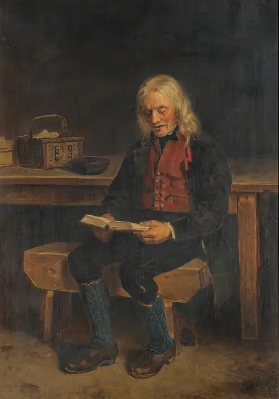 Читатель (Ян Танне) by Адольф Тидеманд, 1874 — digital art print download