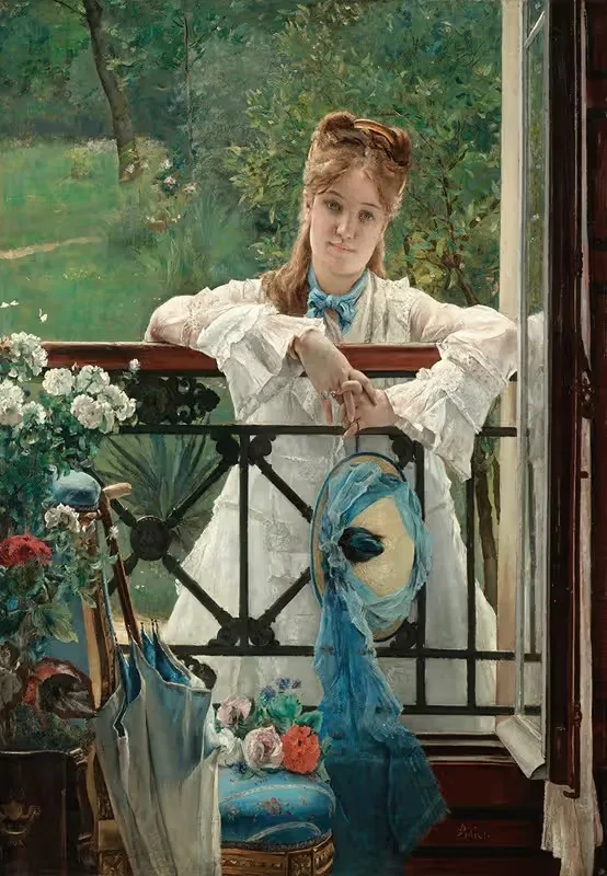 Un Bleuet — Alfred Stevens