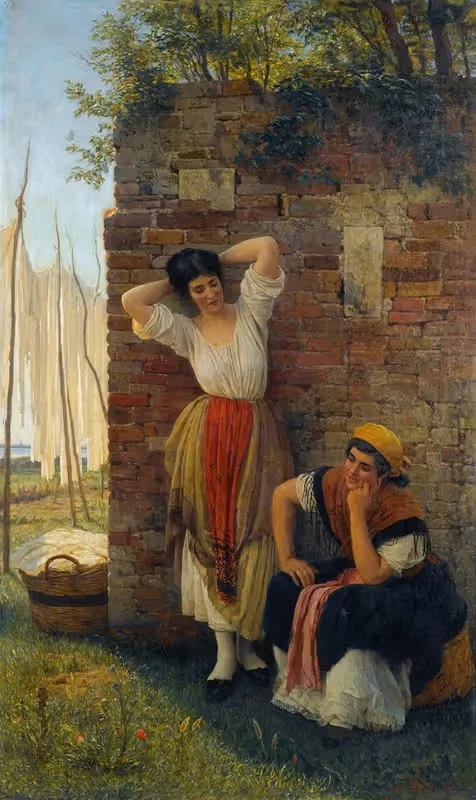 Момент отдыха by Эугени фон Блаас, 1872 — digital art print download