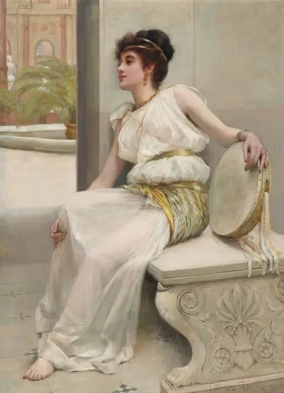 Зара, танцовщица by Фрэнк Маркхэм Скипворт, 1889 — digital art print download