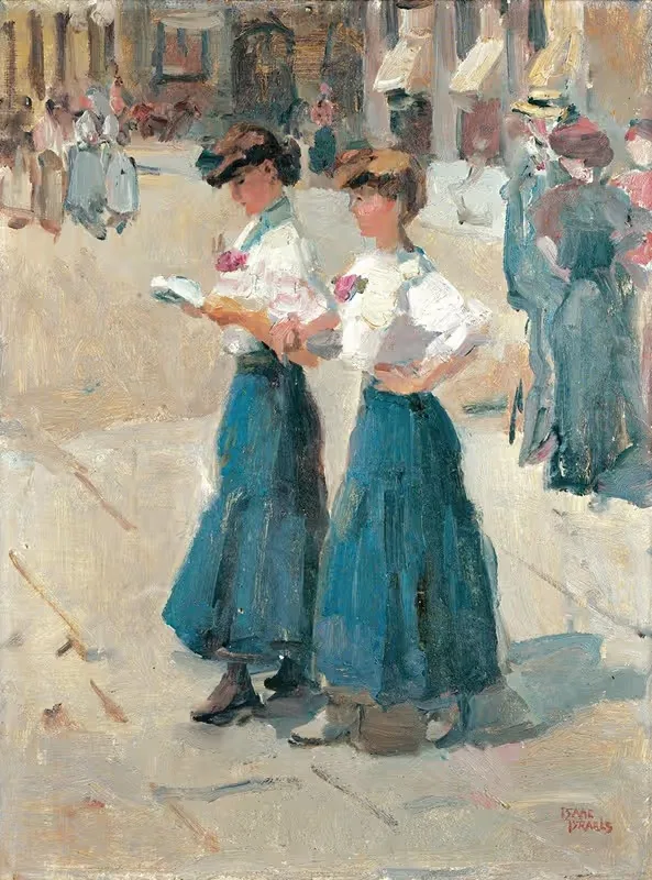 Midinettes On The Plâce Vendome, Paris — Isaac Israëls