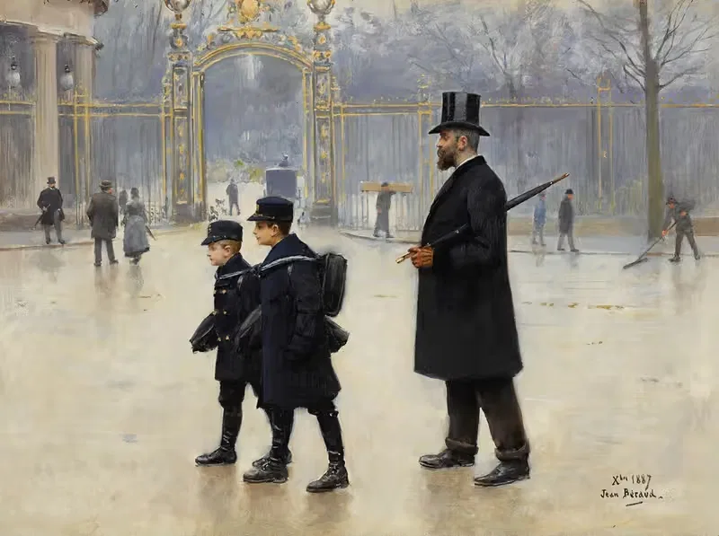 Парк Монсо by Жан Бера, 1887 — digital art print download
