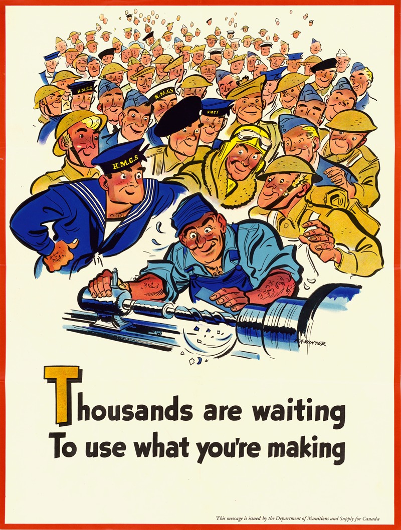 Thousands are Waiting to Use What You're Making — W. A. Winter