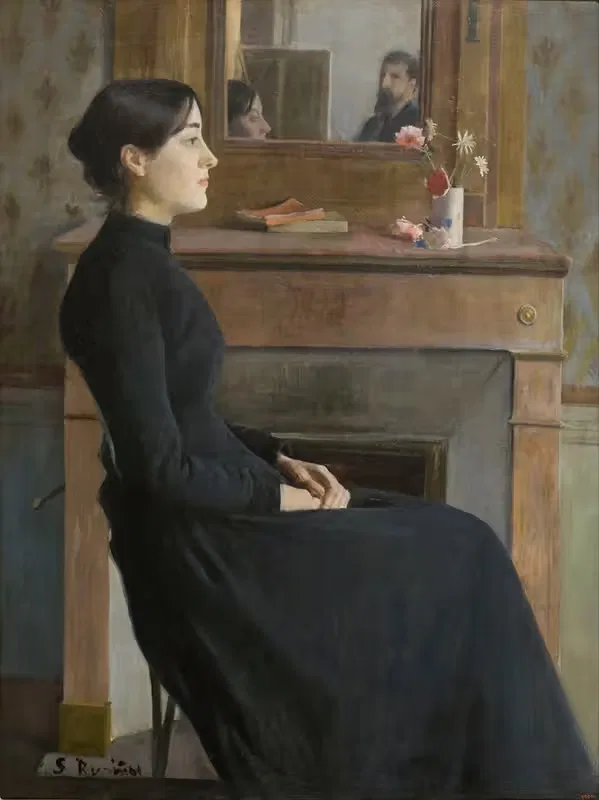 Женская фигура by Сантьяго Русиньоль, 1894 — digital art print download