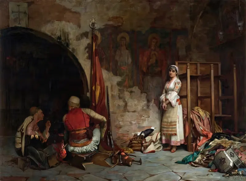 Пленник (Турецкая добыча) by Теодорос Ралли, 1885 — digital art print download