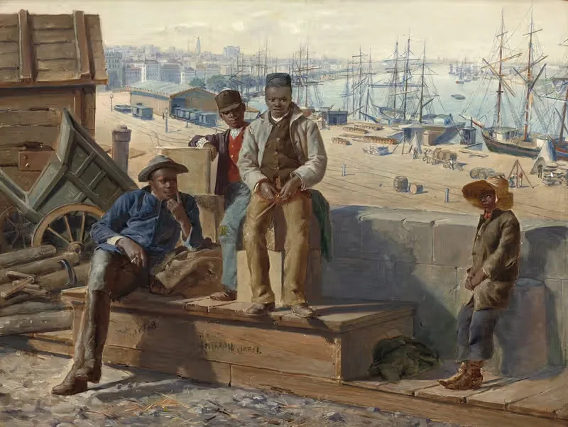 Negro Boys on the Quayside — David Norslup