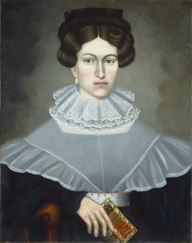 Woman Holding a Book — Erastus Salisbury Field