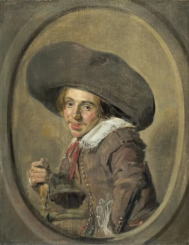 Молодой человек в большой шляпе by Франс Халс, 1626-1629 — digital art print download