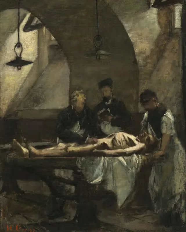 Эскиз к "Аутопсии в Отеле-Дьё by Анри Жерве, 1876 — digital art print download
