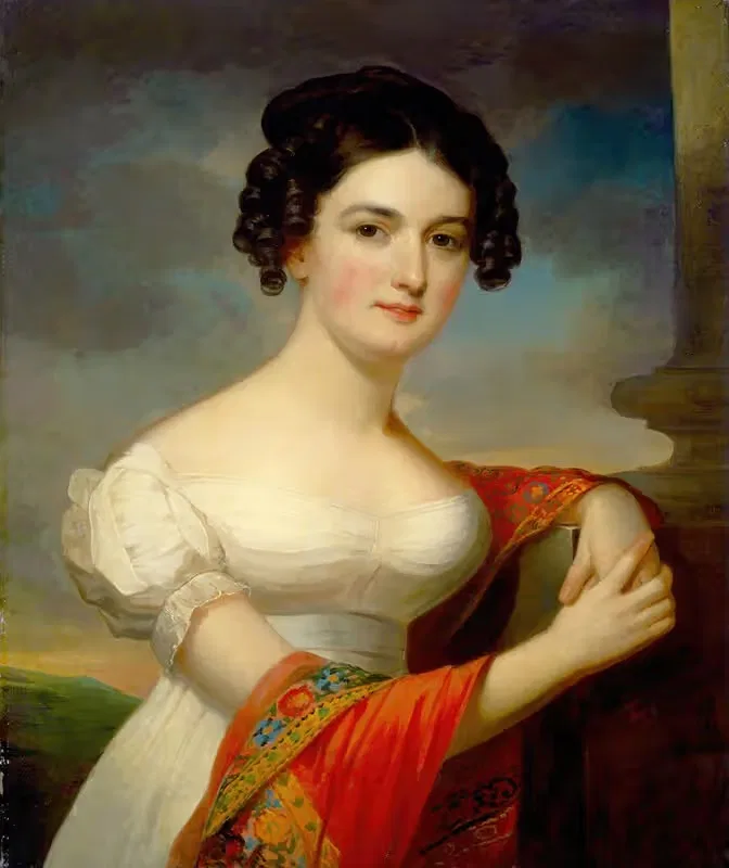 Джулианна Хейзлхерст by Якоб Айхгольц, c. 1820 — digital art print download