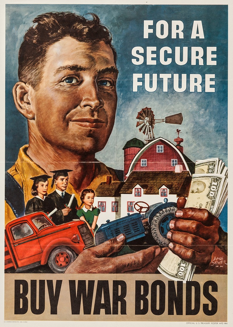 Buy War Bonds by Amos Sewell, 1945 — digital art print download