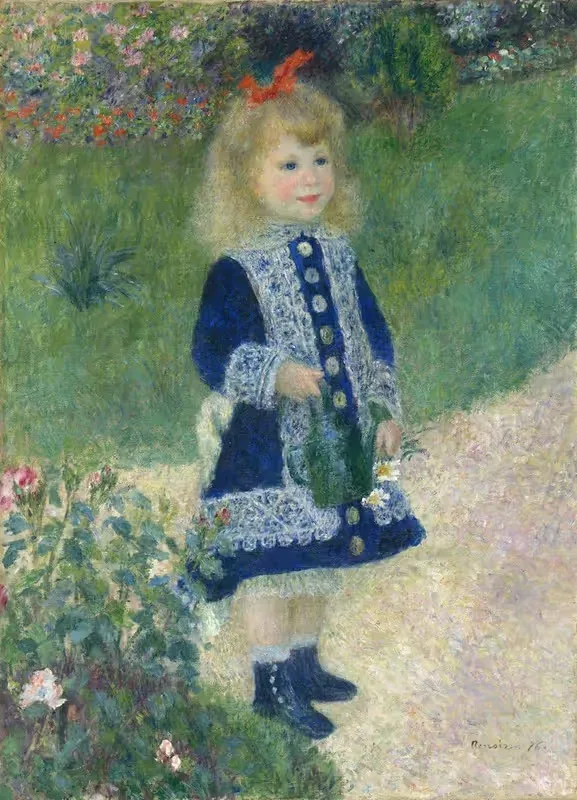 A Girl with a Watering Can — Pierre-Auguste Renoir