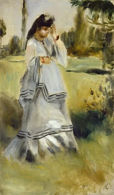 Женщина в парке by Пьер-Огюст Ренуар, 1866 — digital art print download