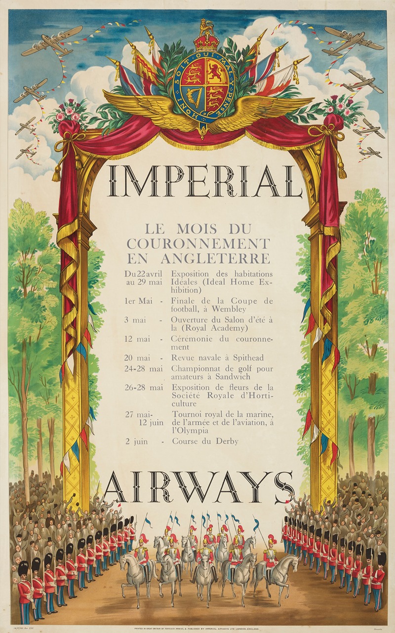 Imperial Airways by Anonymous, 1937 — digital art print download