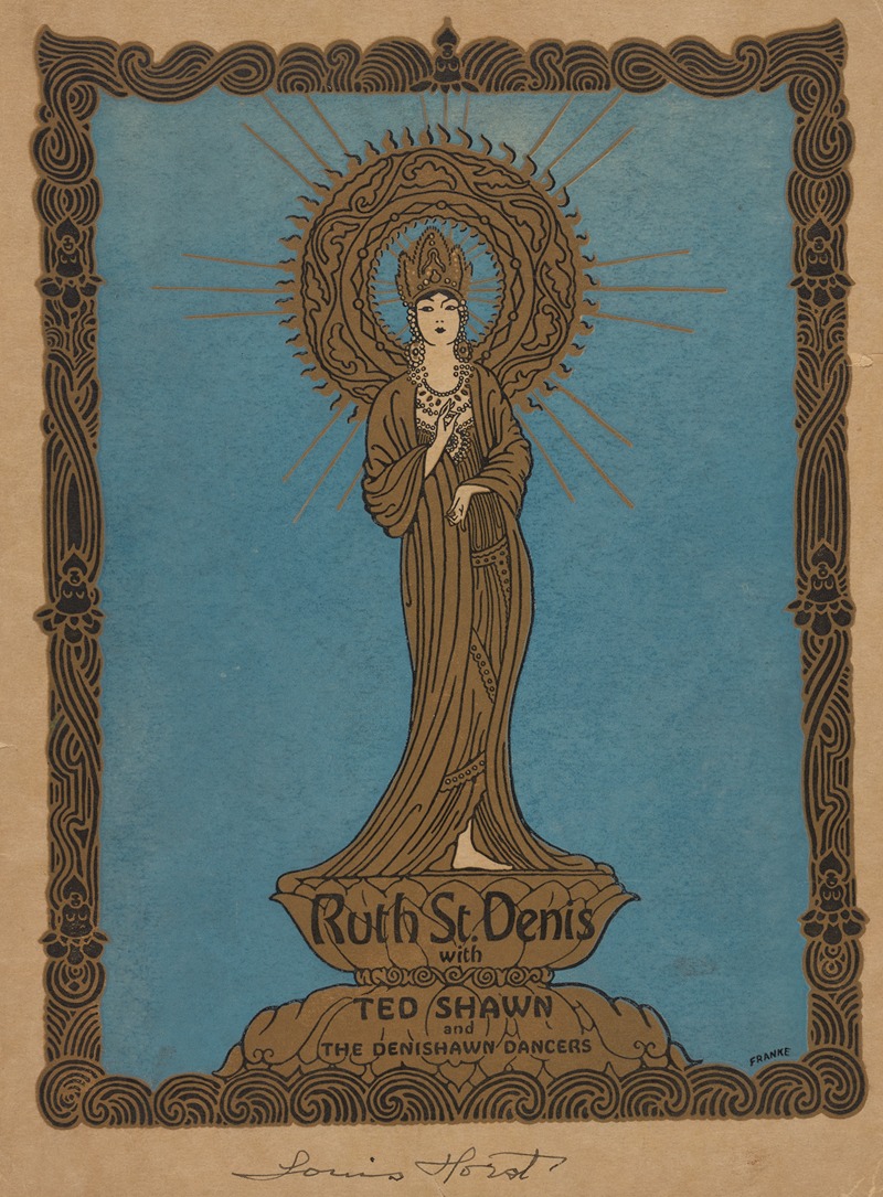 Ruth St. Denis with Ted Shawn by Аноним — digital art print download