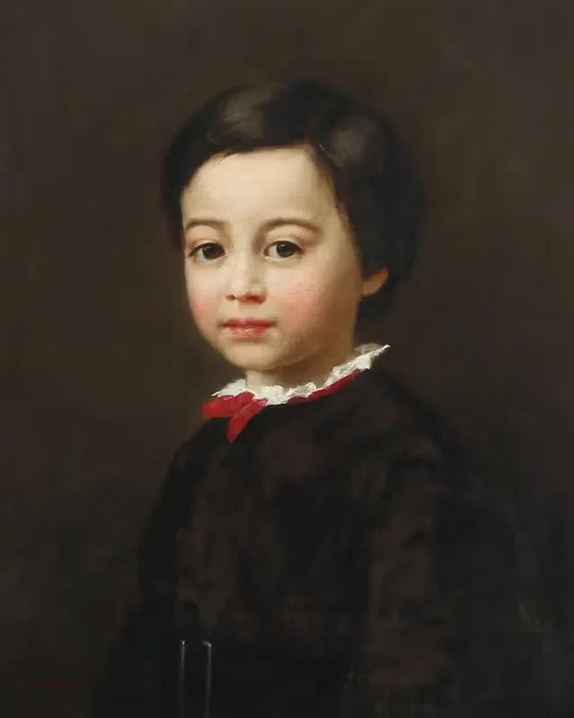 Portrait of a boy — Adalbert Begas