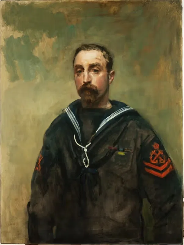 Младший офицер Э. Питчер, VC, 1918 by Амброуз Макивой, 1918 — digital art print download