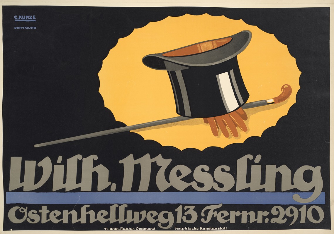 Wilh. Messling, Ostenhellweg 13 Fernr. 2910 — Carl Kunze