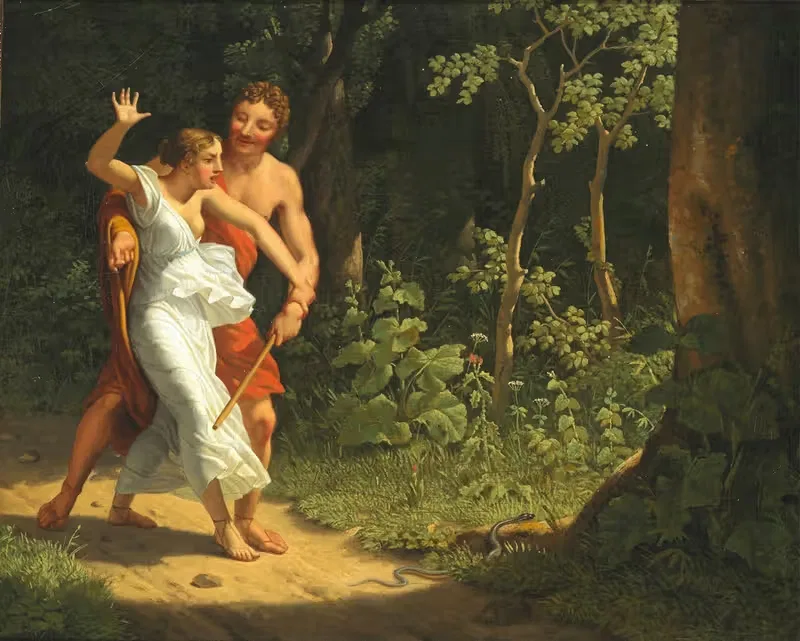 Сцена соблазнения в лесу by Кристоффер Вильгельм Эккерсберг, 1811 — digital art print download