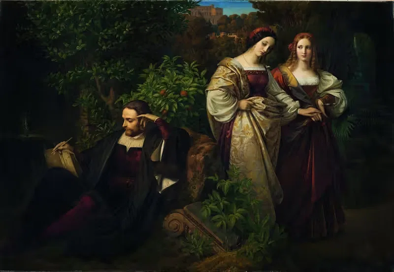 Torquato Tasso and the Two Leonores — Carl Ferdinand Sohn