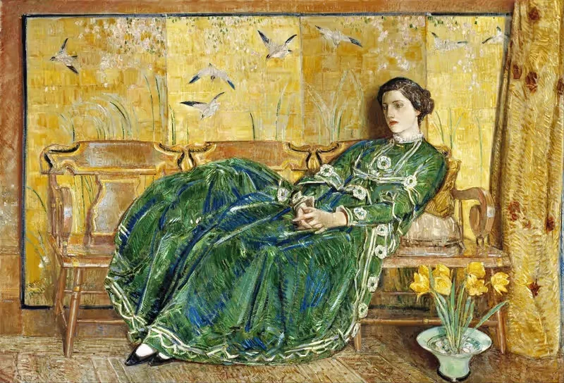 Апрель by Чайлд Хассам — digital art print download