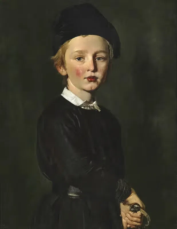 Portræt af kunstnerens søn Peter — Christian Albrecht Jensen