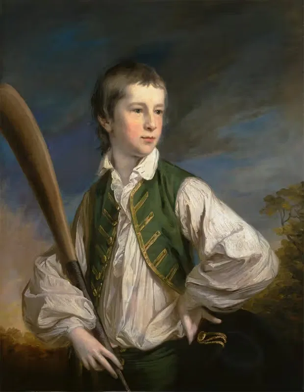 Charles Collyer as a Boy, with a Cricket Bat — Francis Cotes