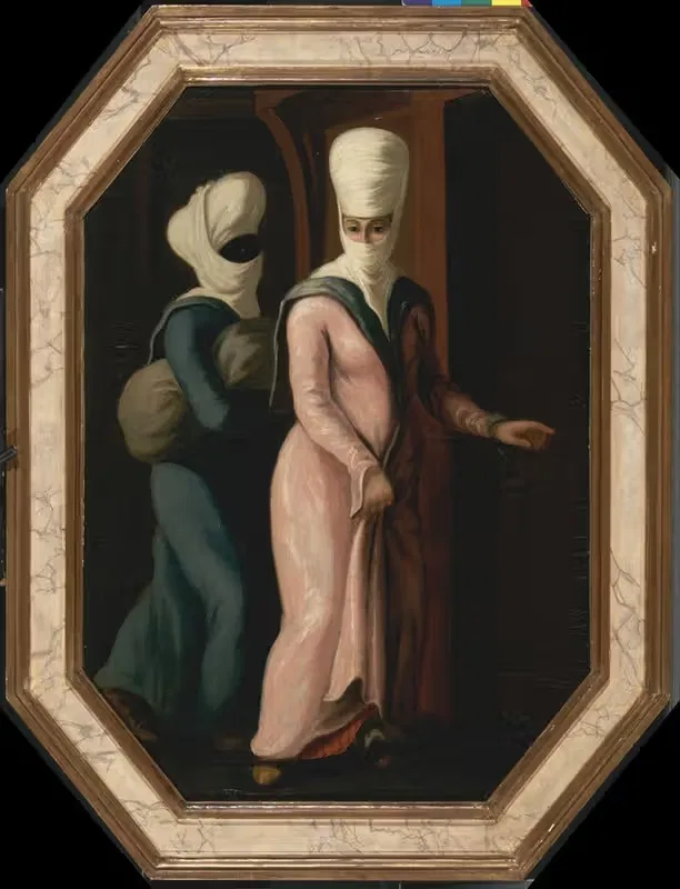 A Turkish Lady Going with her Slave to the Bath — Francis Smith