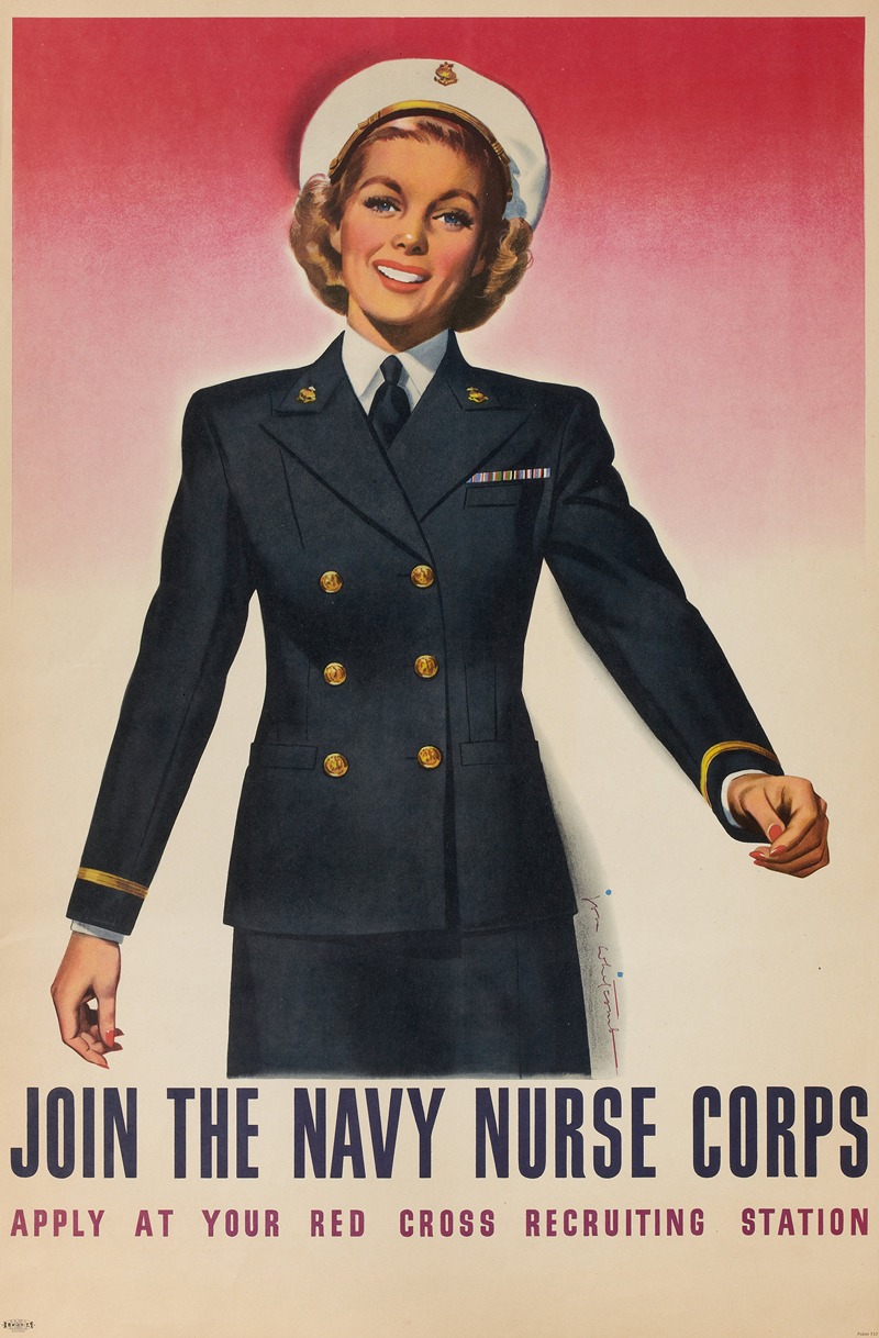 Join the Navy Nurse Corps by Джон Уиткомб, 1944 — digital art print download