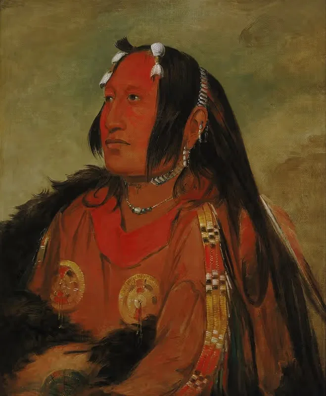 Wi-jún-jon, Голова голубиного яйца (Свет), выдающийся молодой воин by Джордж Кэтлин — digital art print download