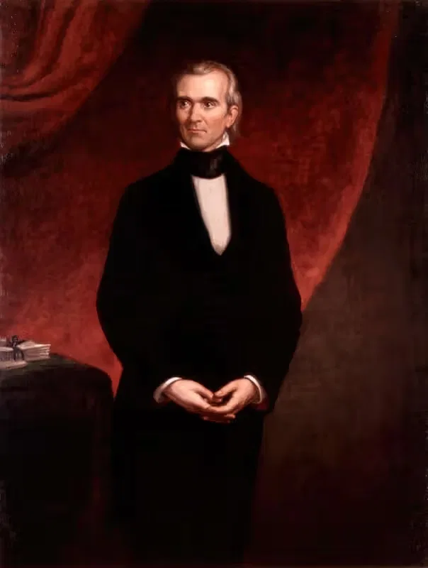 James Knox Polk by George Peter Alexander Healy, 1858 — digital art print download