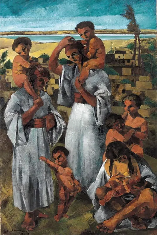 Арабское материнство by Жорж Саббах, 1920 - 1921 — digital art print download
