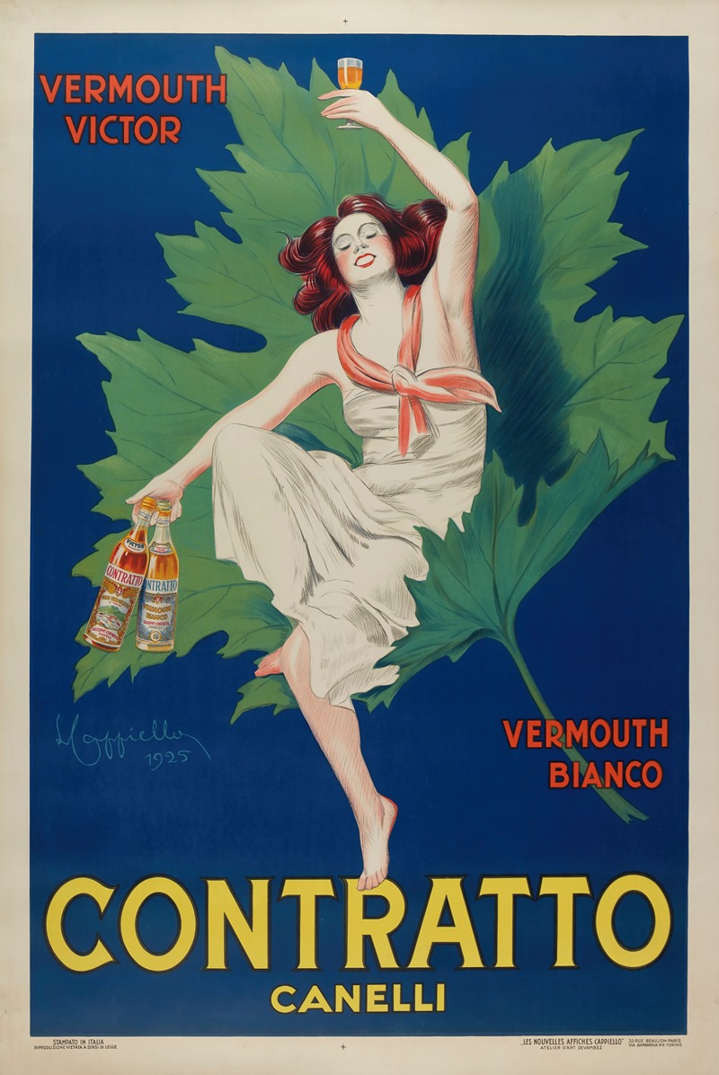 Contratto. Canelli by Leonetto Cappiello, 1925 — digital art print download