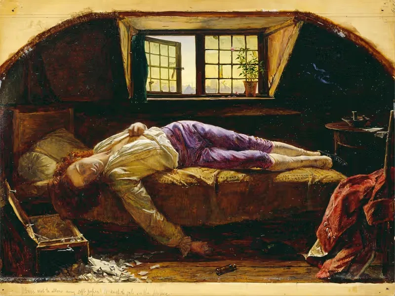 The Death of Chatterton — Henry Wallis