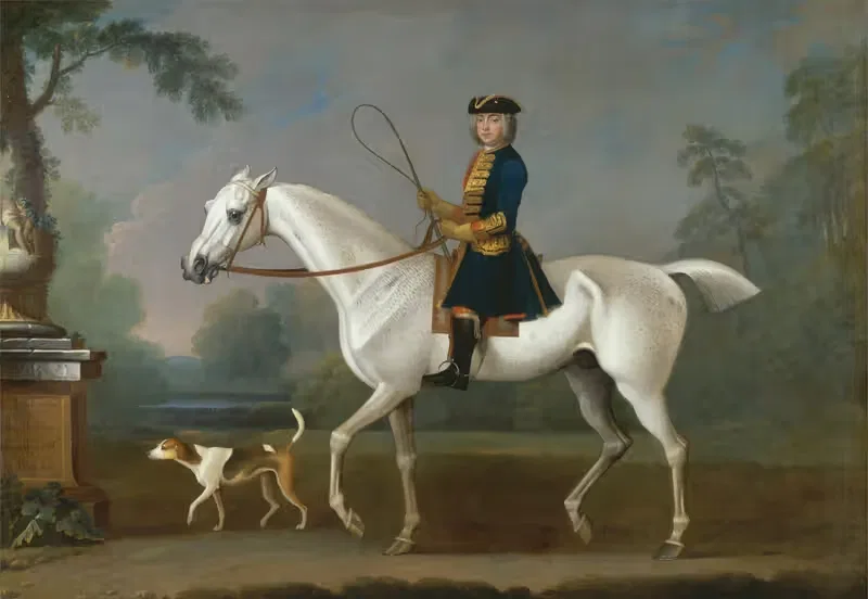 Sir Roger Burgoyne Riding 'Badger' — James Seymour