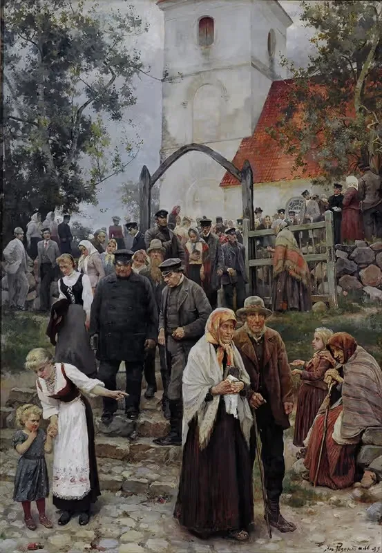 После церкви by Янис Розенталс, 1894 — digital art print download