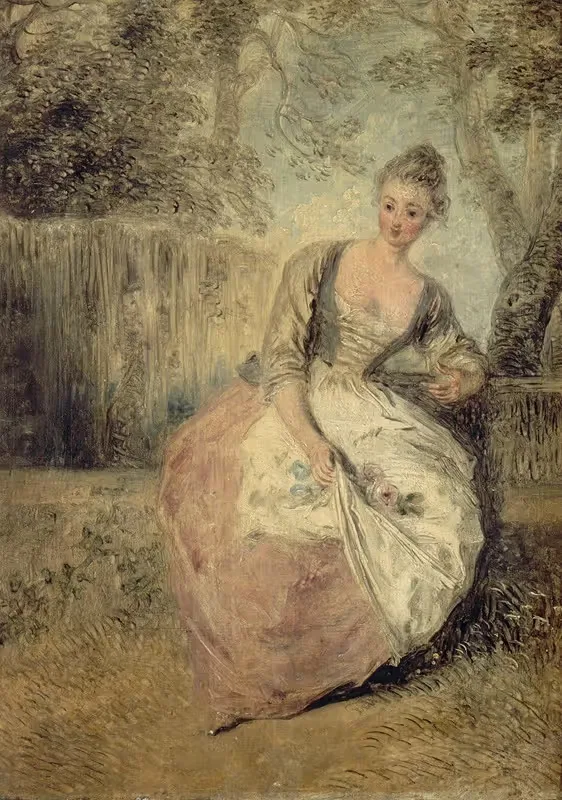 L’Amante inquiète by Jean-Antoine Watteau — digital art print download