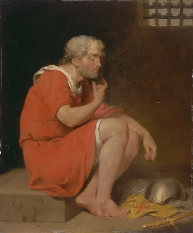 Robert, Duke of Normandy, in Prison — John Downman