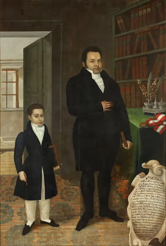 Mariano Alejo Álvarez and his Son — José Gil de Castro