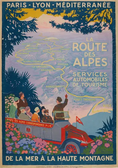 La Route des Alpes by Рожер Бродерс, c. 1920 — digital art print download