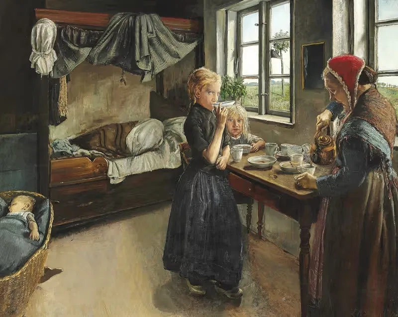 Интерьер из деревни Ринг by Лауриц Андерсен Ринг, 1882 — digital art print download