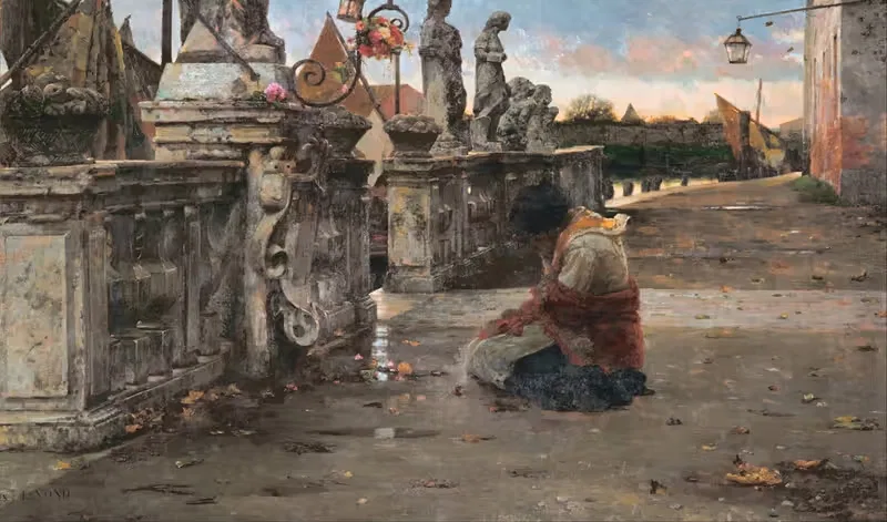 Молитва by Луиджи Ноно, 1882 — digital art print download