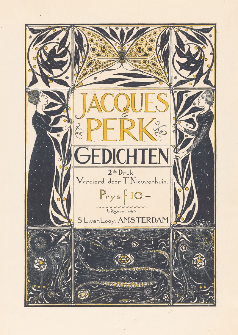 Jacques Perk, Gedichten, 1897 by Тео Нивенхейс, 1897 — digital art print download